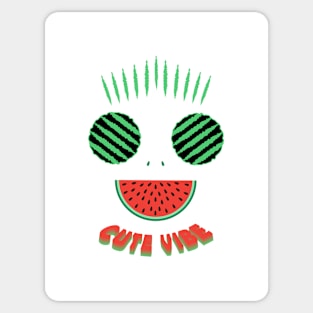 Cute red watermelon Sticker